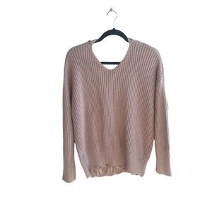 Sweater with scoop back